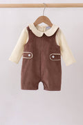 Brown Corduroy Jon Jon Set