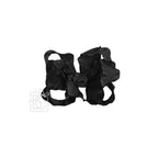 BROWN DOUBLE RUFFLE BOW ON CLIP