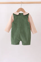 Green Corduroy Jon Jon Set