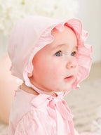 Baby Girls Baby Pink Bonnet