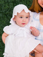 Baby Girls White Bonnet