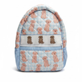 Carson and Friends Blue Goldendoodles Smocked Backpack