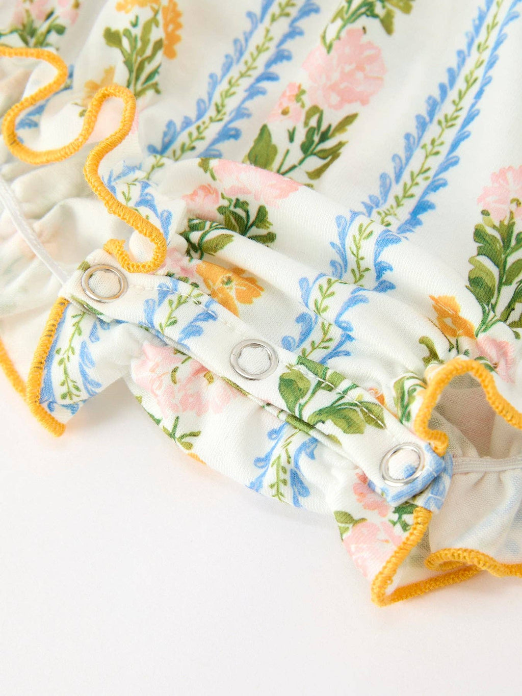 Fall Smocked Bubble with Scallop Collar