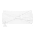 WIDE PANTYHOSE ADD-A-BOW HEADBAND: WHITE