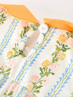 Fall Smocked Bubble with Scallop Collar