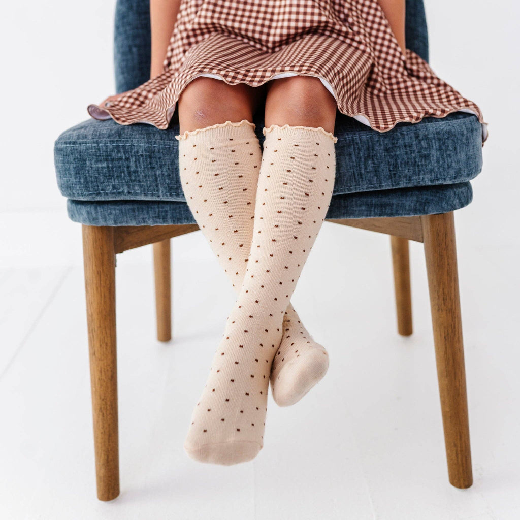 Dottie Knee Socks - Vanilla