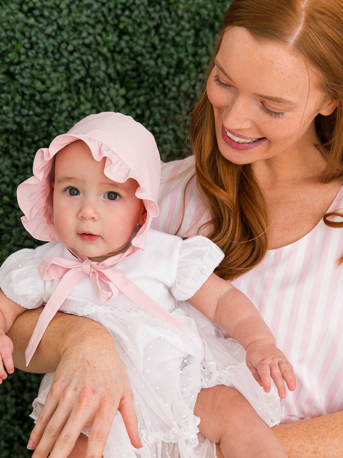 Baby Girls Baby Pink Bonnet