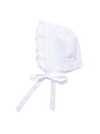 Baby Girls White Bonnet