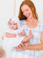 Baby Girls White Bonnet